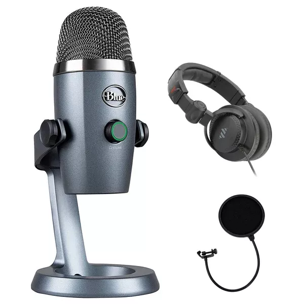Blue YETI NANO Premium USB Microphone Plus Pack Bundle with Presonus StudioOne 5 artist DAW, iZotope RX elements Plug-in and Groover 3 Tutorials 3-Month Subscription