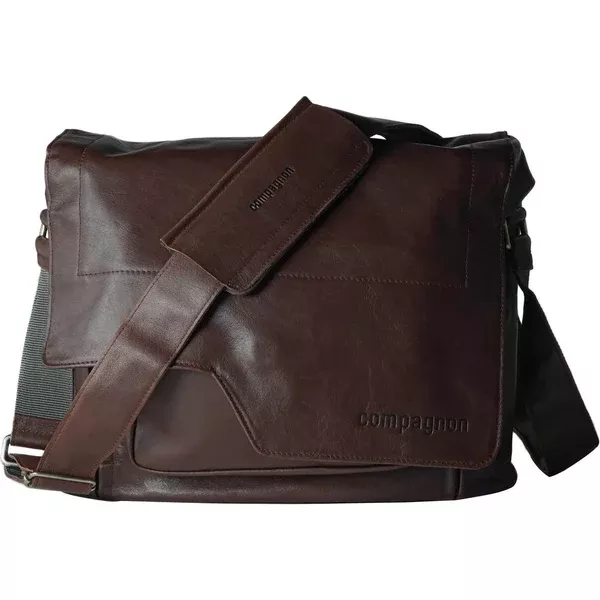 compagnon "the messenger" Generation 2 Camera Bag (Dark Brown, Leather)