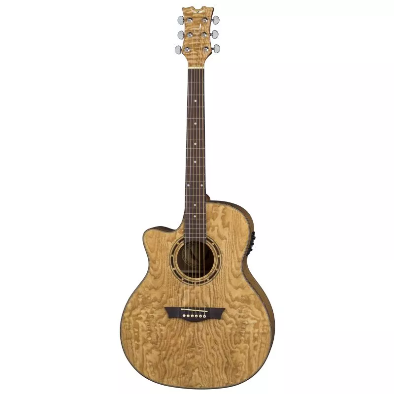 Dean Exotica Quilt Ash A/E GN Lefty EQAL GN