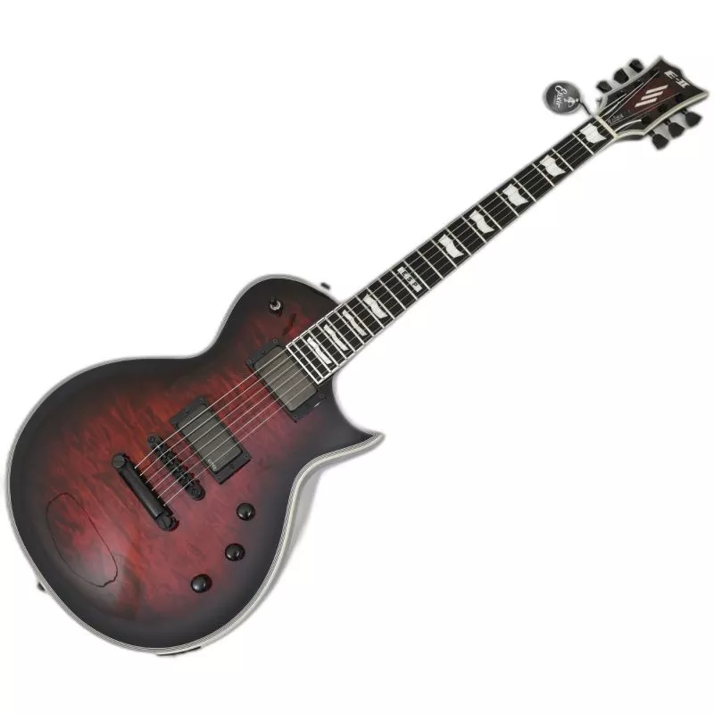 ESP E-II Eclipse QM See Thru Black Cherry Sunburst Guitar B-Stock 7320