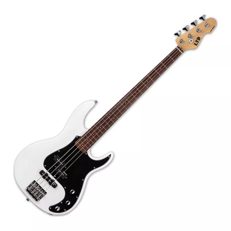 ESP LTD AP-204 Snow White 4 String Bass Guitar