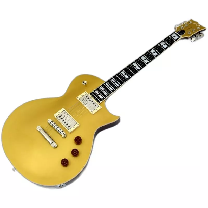 ESP USA Eclipse EMG Electric Guitar in Solid Gold Finish