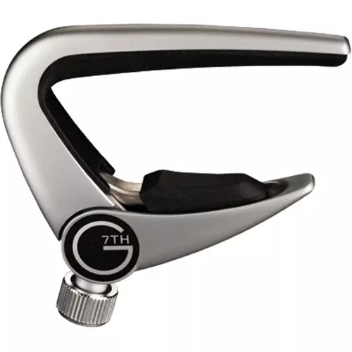 G7th Newport Flip Lever Capo for 6-String Guitar (Silver)