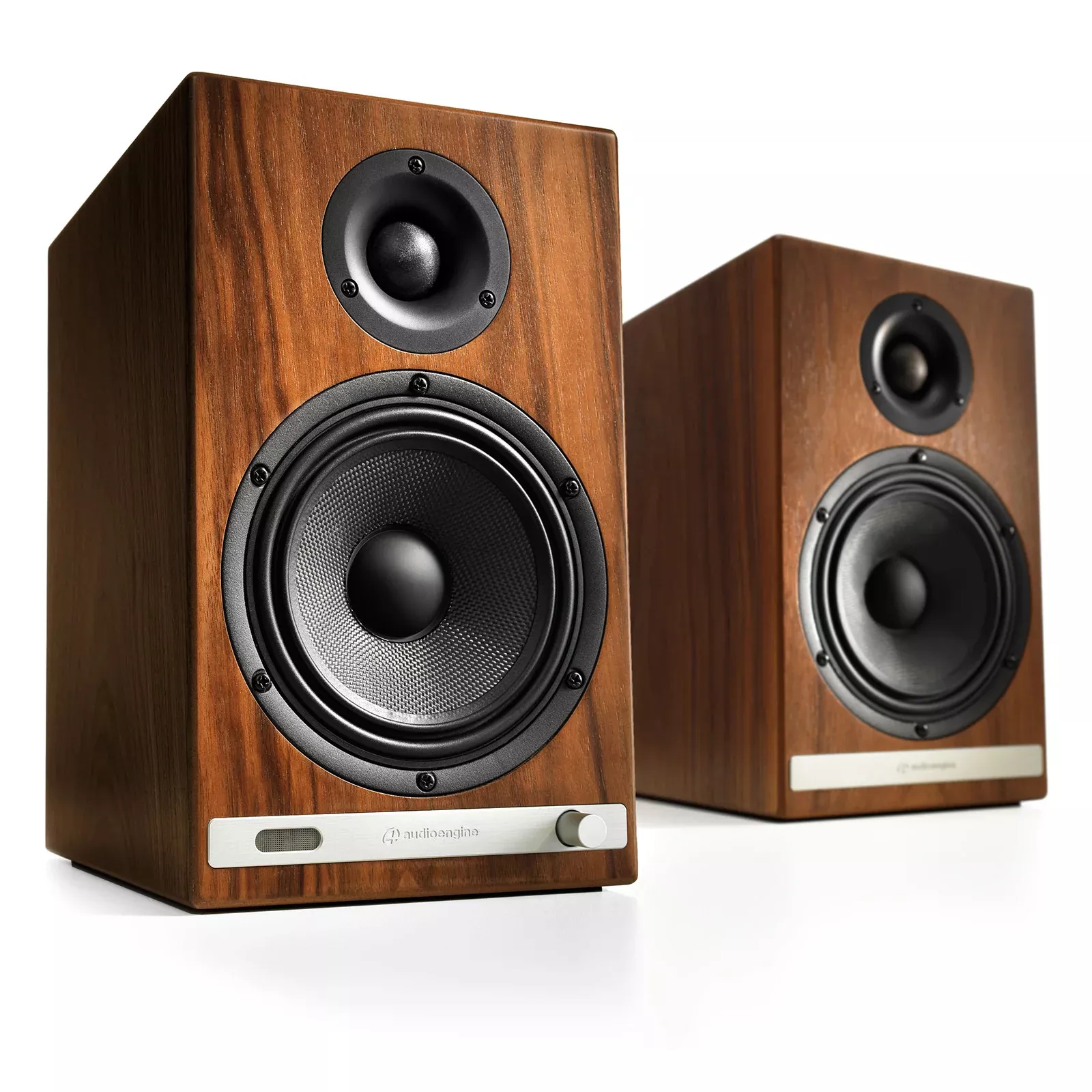 HD6 Powered Bluetooth Speakers - Walnut
