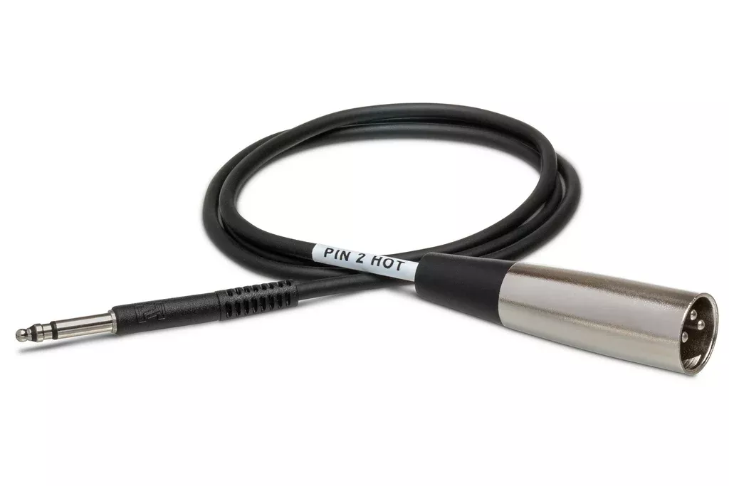 HOSA - Balanced Interconnect, TT TRS to XLR3M, 3 ft