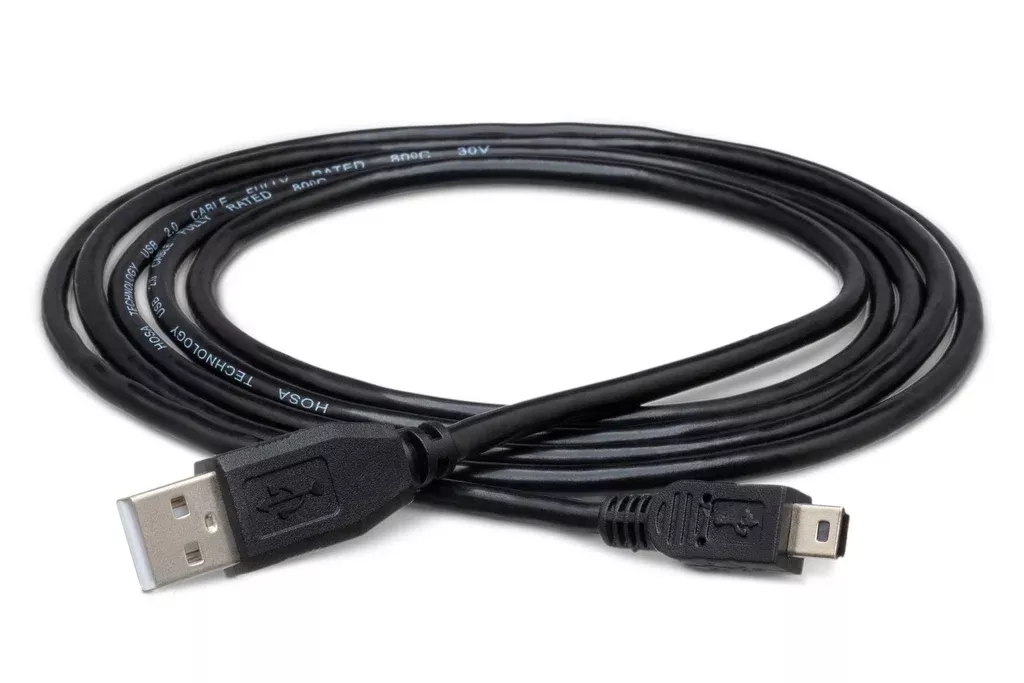 HOSA - High Speed USB Cable, Type A to Mini B, 6 ft