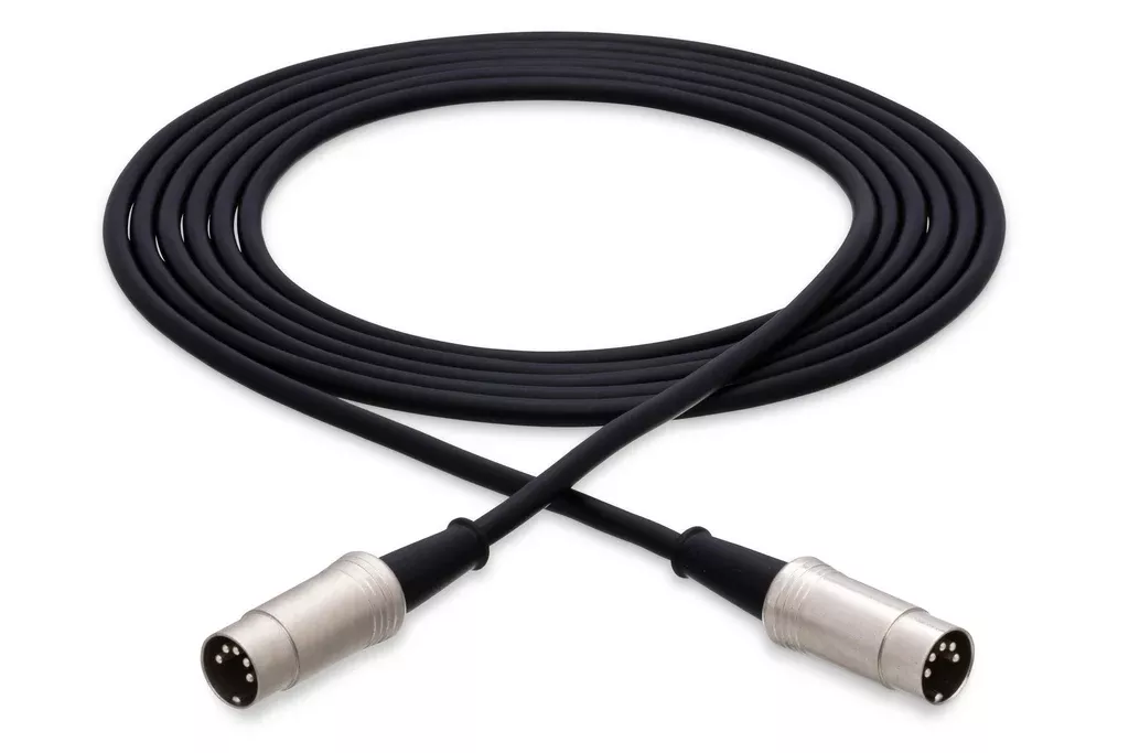 HOSA - Pro MIDI Cable, Serviceable 5-pin DIN to Same, 3 ft