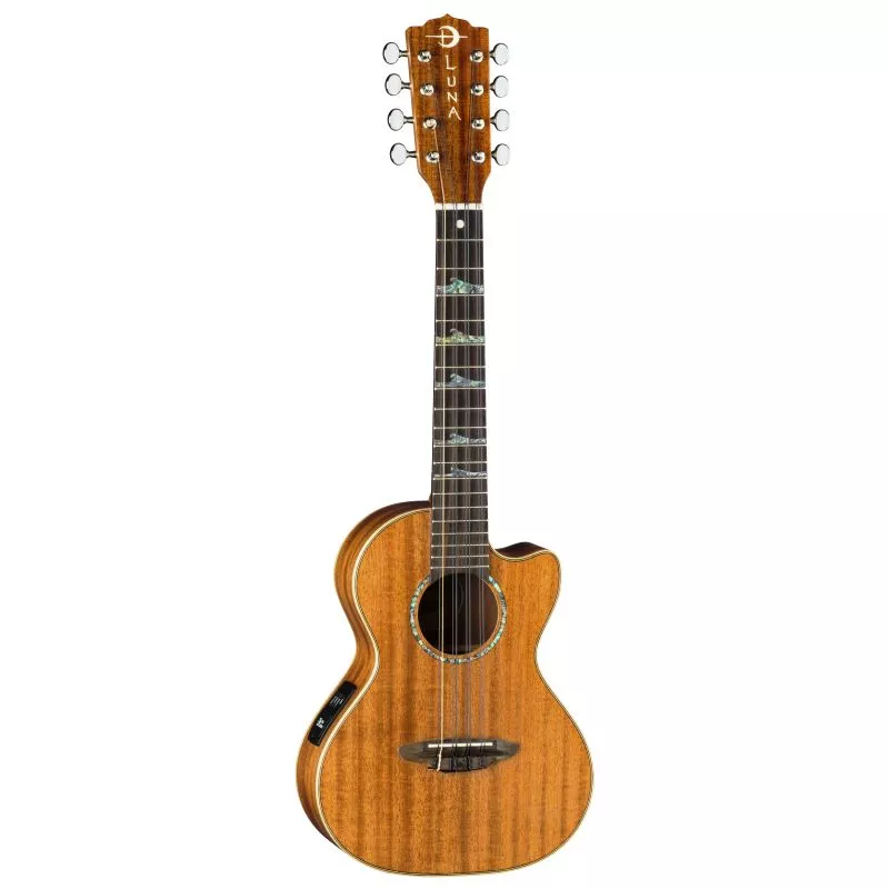 Luna Uke High Tide Tenor 8 String w/Preamp UKE HTT 8
