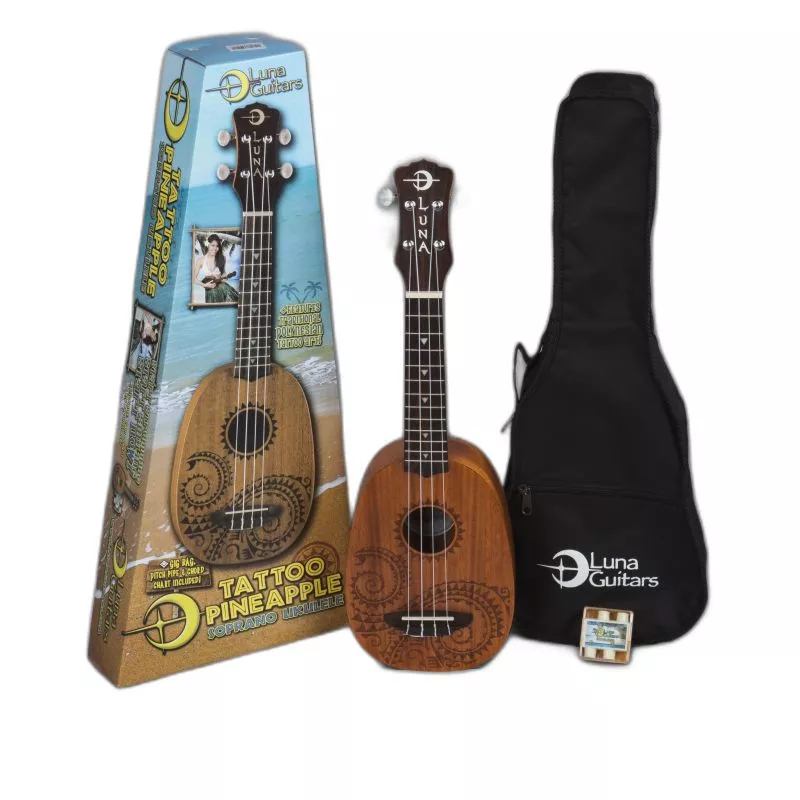 Luna Uke Tattoo Mahogany Pineapple Pack UKE TATTOO