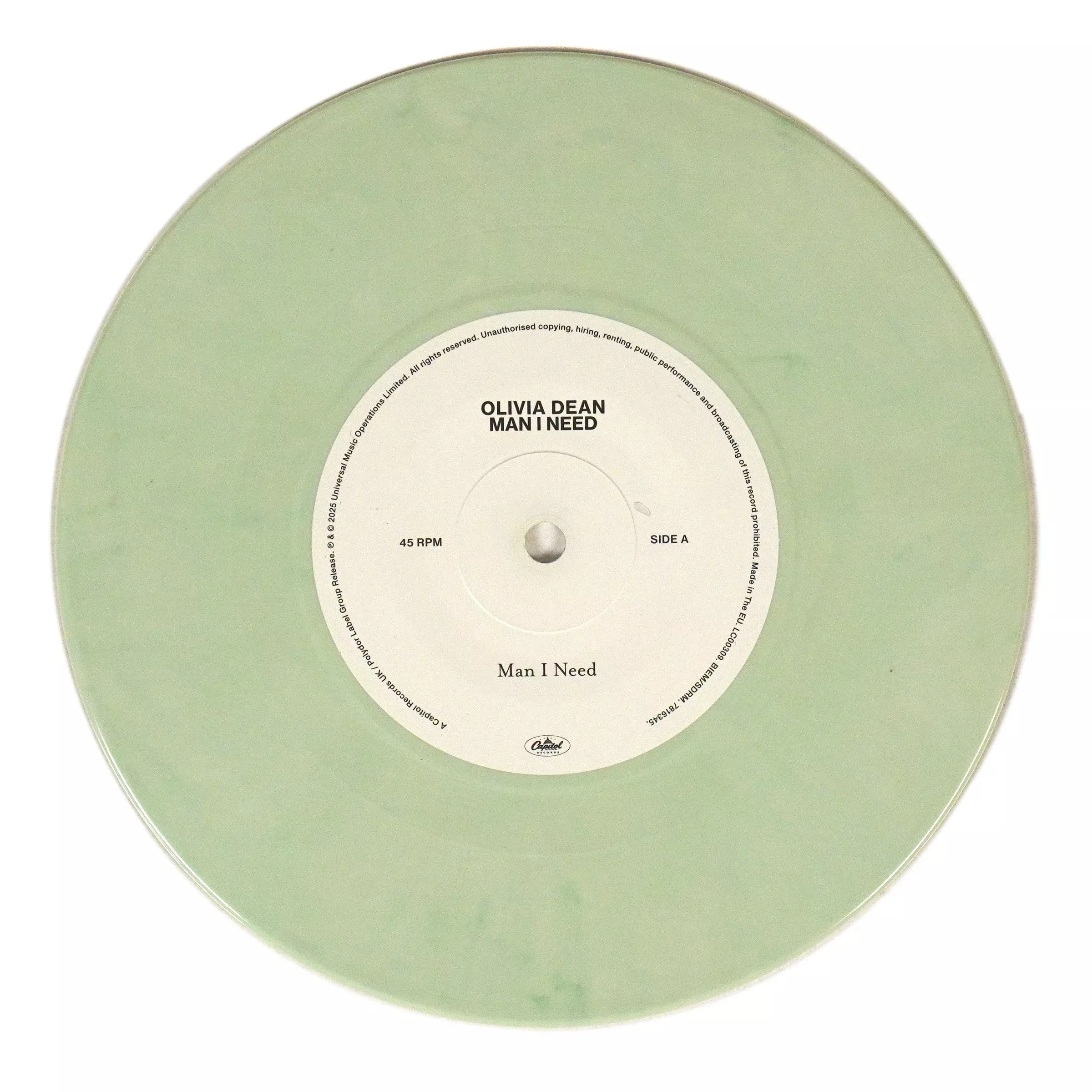 Man I Need (Colored Vinyl) Vinyl 7"