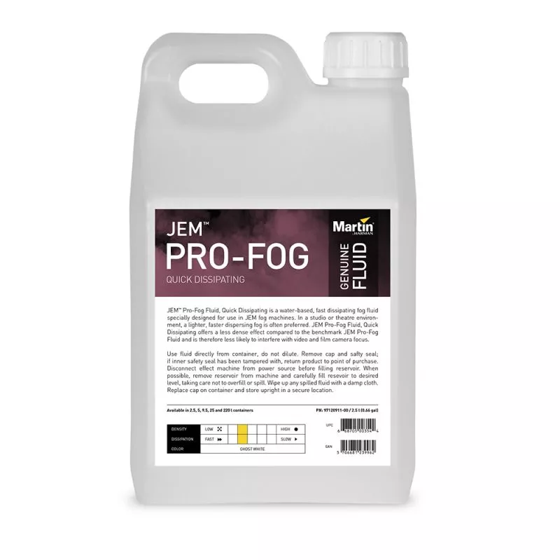 Martin Quick Dissipating JEM Pro Fog Fluid 4x 2.5L