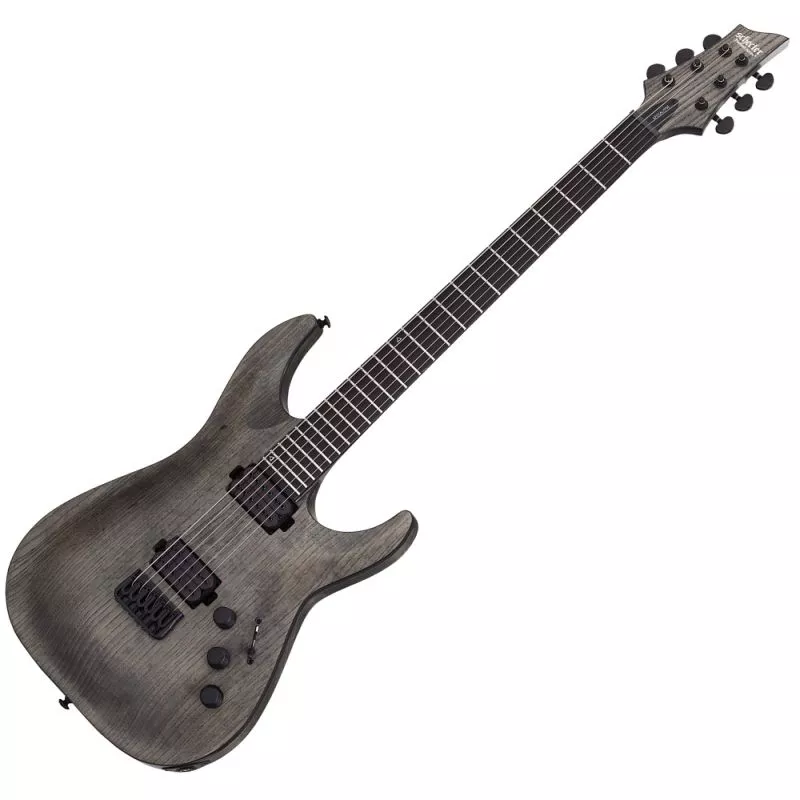 Schecter C-1 EX Apocalypse Baritone Guitar in Rusty Grey