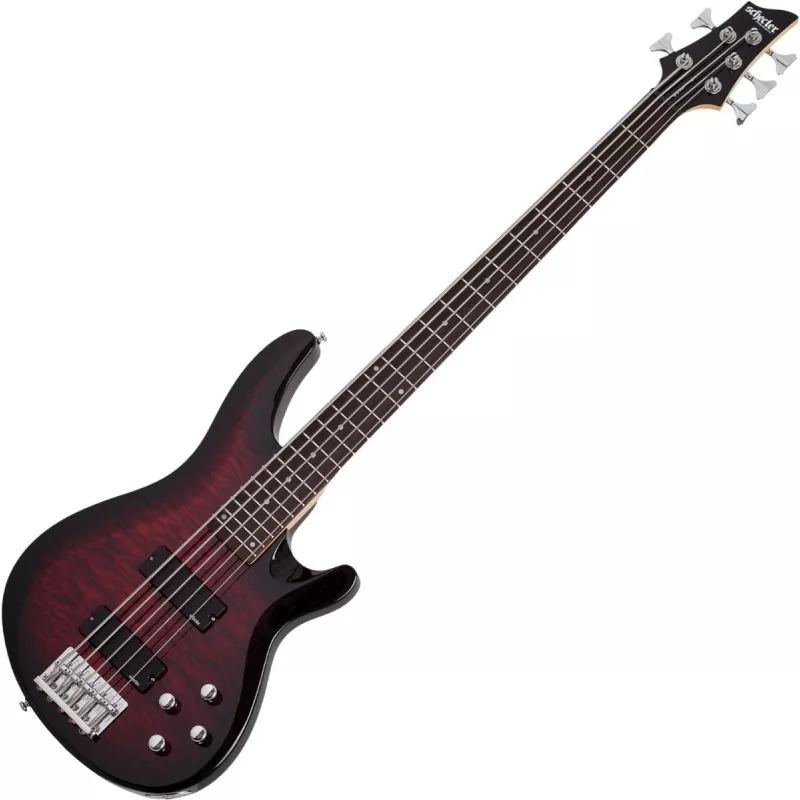 Schecter C-5 Plus Bass See Through Cherry Burst
