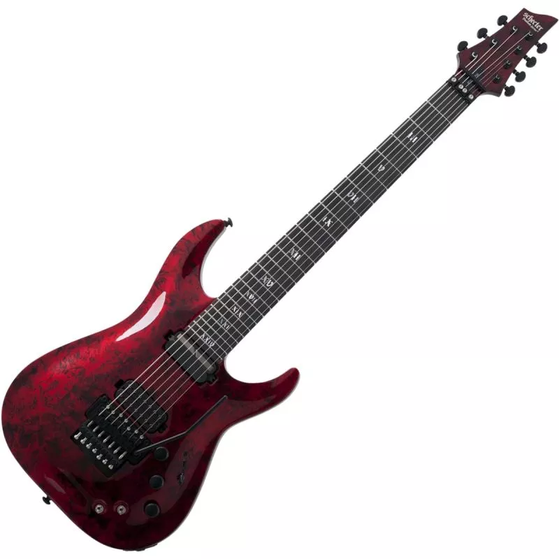 Schecter C-7 FR S Apocalypse guitar in Red Reign