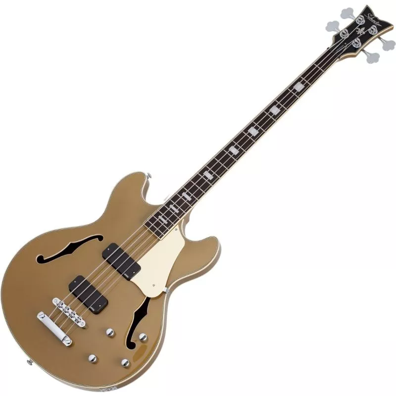 Schecter Corsair Bass in Metallic Gold