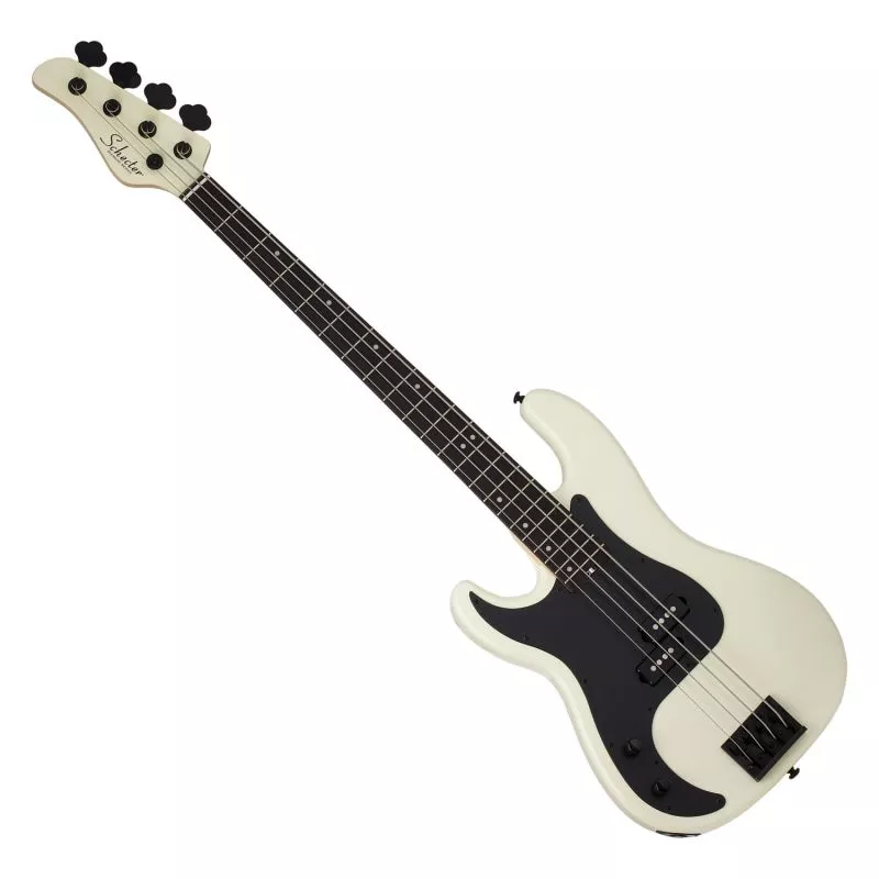 Schecter P-4 LH bass in Ivory