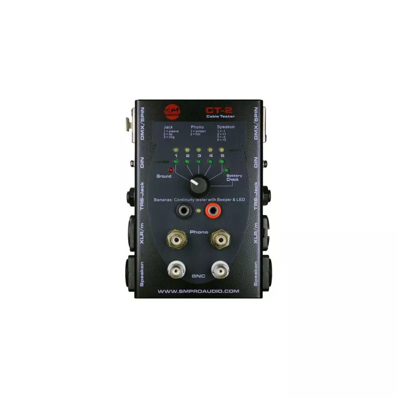 SM Pro Audio CT-2 Multi-Format Cable Connector Test Unit