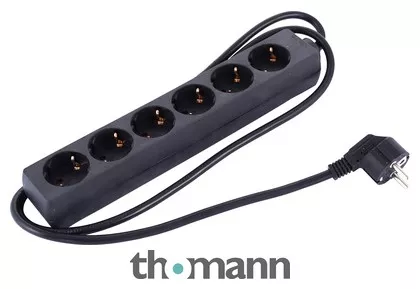 Stairville Power Split 6 Way Black