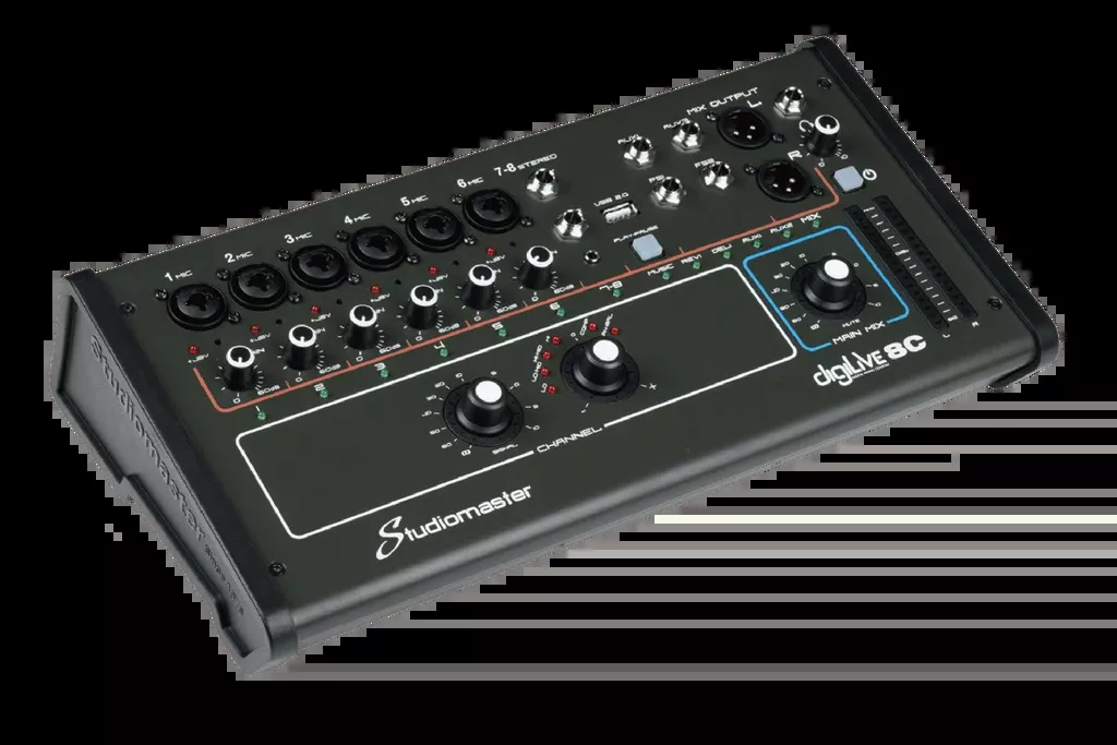 Studiomaster DigiLive 08C - 8 Channel Digital Console
