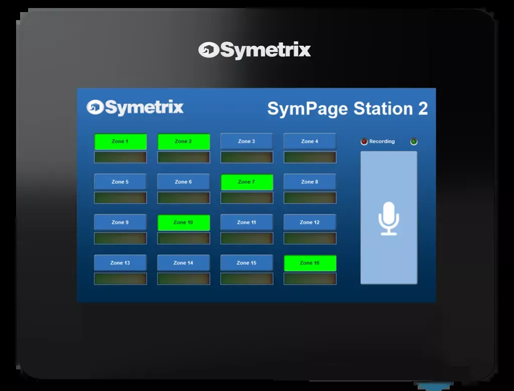 Symetrix T-5 Glass Touchscreen Controller