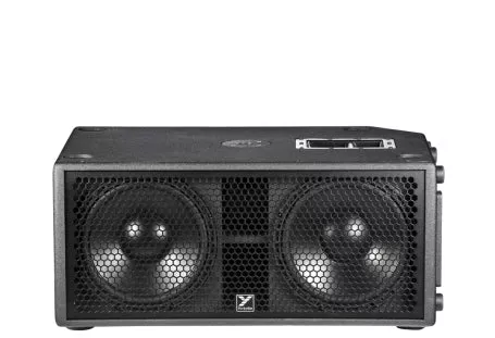 YORKVILLE - Paraline 2x 12” Powered Subwoofer 2800 watts peak – powered – compact stackable active subwoofer -- 2 x 12” front loaded woofers, with casters w/8 fly points