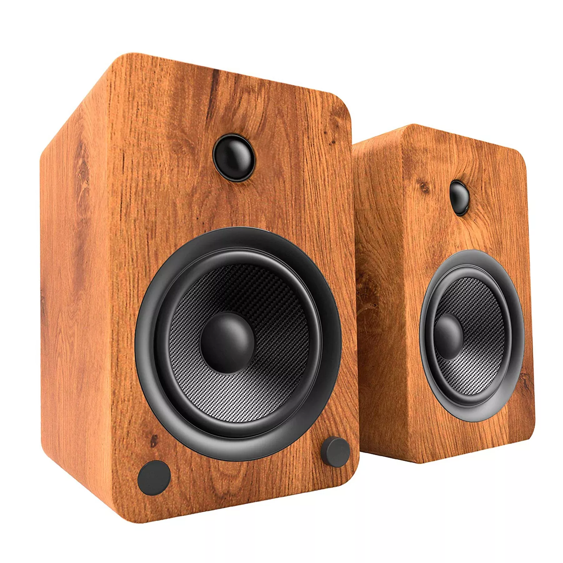 YU6 Powered Bookshelf Speakers - Walnut (YU6WALNUT)